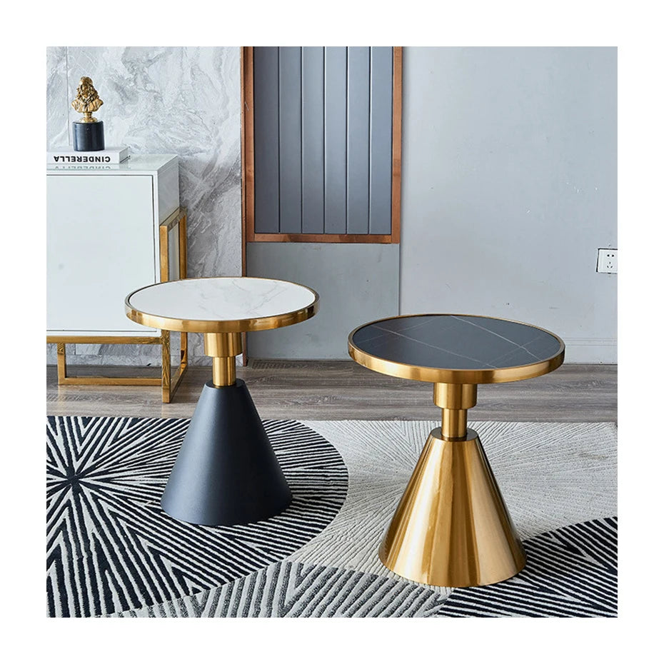 Factory Supply Custom Minimalist Hotel Home Living Room Console Table Center Luxury Stainless Steel Coffee Table