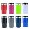 14oz 4-in-1 Beer Can Cooler With Two Lids Double Wall Cola Bottle Stainless Steel Can Cooler Travel Coffee Mug Can Holder