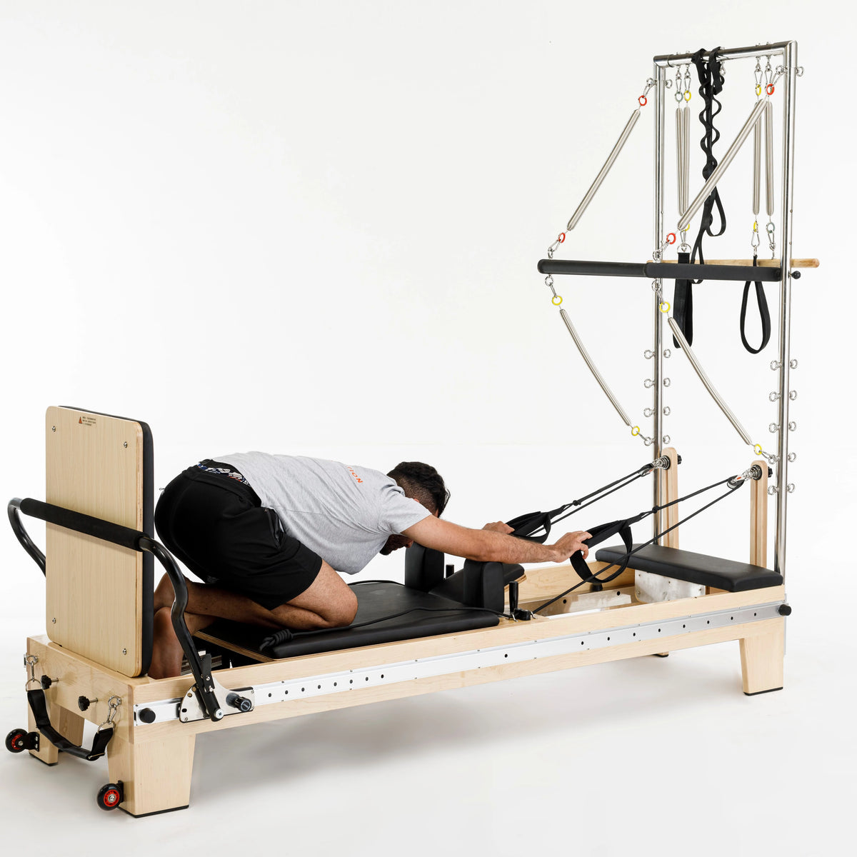 Commercial Sports Fitness Home Equipment Maple Wood Pilates Reformer with Tower MegaBDM