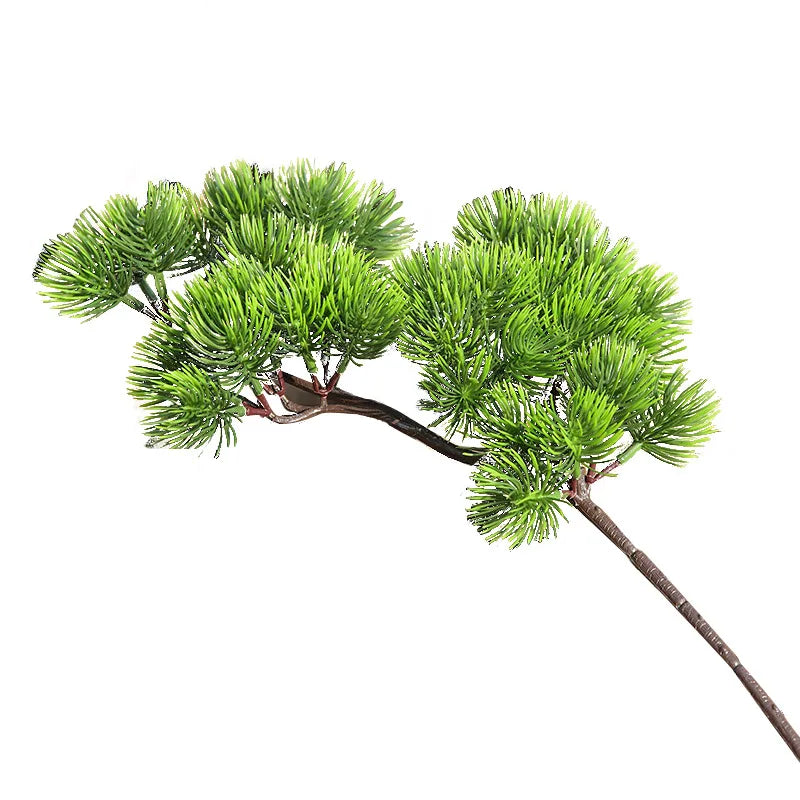 O-X643 Wholesale DIY Flower Arrangement Accessories Pine Tree Branch Faux Leaves Tropical Artificial Plants Home Decor