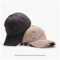 Distressed Sporty Baseball Cap Dad Hat for Unisex Vintage Washed Breathable Waterproof Cotton Trucker Hat Adjustable Low Profile