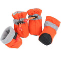 4pcs/set Waterproof Winter Pet Dog Shoes Anti-slip Rain Snow Boots Footwear Thick Warm for Small Cats Puppy Dogs Socks Booties