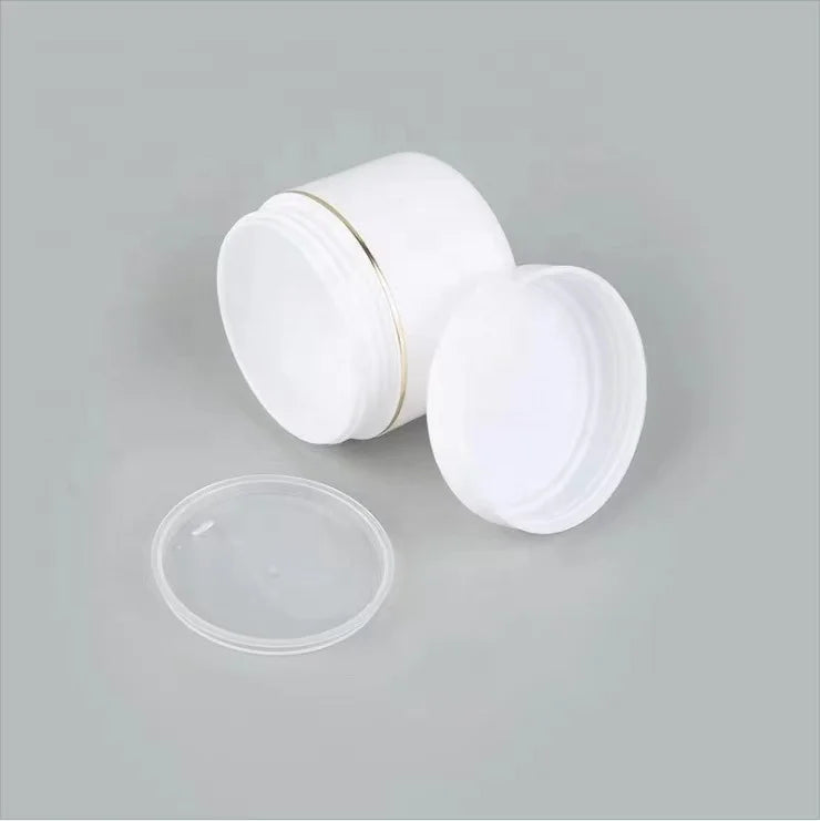 PET Round Face Mask & Lotion Jars 60g Capacity with Screw Cap Frost Surface for Cosmetic Skin Care Packaging