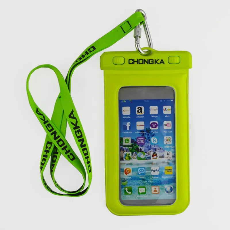Wholesale 8.2 Inches PVC Universal Size Underwater IPX8 Water Proof Pouch Case Waterproof Phone Bag for Mobile Phone