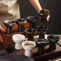 Japanese Style Ceramic Ice Cream Bowl Tall Bowl Snack Dishes Commercial Tableware