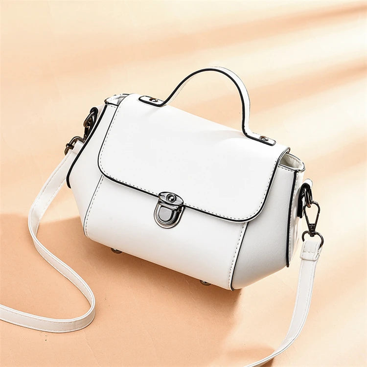Hot Style Custom Top Handle Mini Fashion Designer Latest White Stylish  Simple Shoulder Hand Bag for Ladies Girls