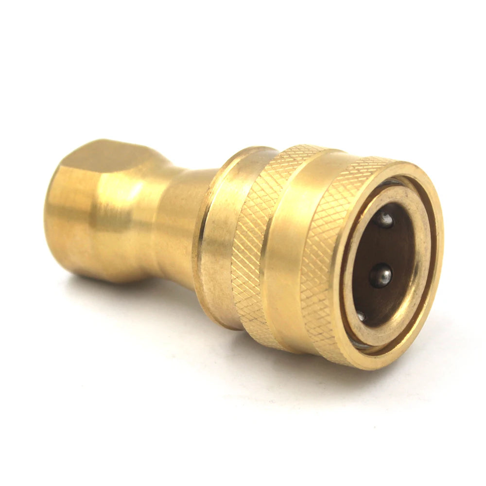 SALNYA KZD 3/8 Inch Carbon Steel High Pressure Forged Quick Disconnect Coupling Zinc Plating NPT/G/BSP Thread for Machinery Use