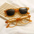 Retro Vintage Square Gold Mazzucchelli Cellulose Handmade Acetate Unisex Polarized Sunglasses