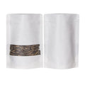 Clear Window Stand-Up Zipper Biodegradable Kraft Paper Resealable Ziplock Heat Sealable Doypack Packaging Pouches Bag Food Cakes