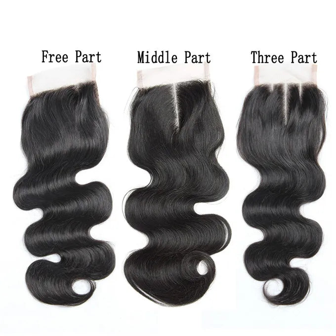 Brazilian Raw Virgin Human Hair Body Wave Lace Closure Natural Color100 Unprocessed With Cuticles Aligned Human Hair Body Wave