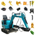 FREE SHIPPING EPA Engine Mini Excavators 1 Ton Multifunctional Minibagger Farm New Crawler Digger Mini Excavators Machine