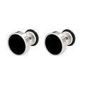 Europe United States Hot Sale Simple Fashion Personality Stainless Steel Stud Earrings With Enamel Men Women Dangle Earrings