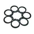 China Manufacturer 65G Spring Steel Rings Standard Din 471 472 Black Oxide Retaining Ring Snap Ring External Circlips