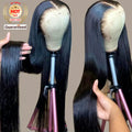 13x4/13x6 HD Transparent Lace Front Human Hair Wigs Pre Plucked 4x4 Closure Wig Brazilian Straight Glueless Lace Frontal Wig