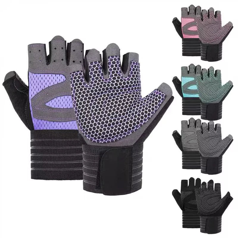 MKAS New Arrival Fitness Workout Training Gym Gloves Anti-Slip Weight Lifting Sports Crossfit Gym Gloves