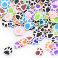 5mm Paw Print Polymer Clay Sprinkles for Kids DiySoft Clay for Crafts Making/Nail Art/Scrapbook Decoration DIY