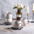 Hot Sale Nordic Personalized Reactive Glaze 490 ml Big Belly Pottery Cups Ceramic Ball Cup Stoneware Coffee Mug Custom