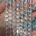 Wholesale 4mm & 6mm White Loose Faceted Real Crystal Stone Beads for Bracelet Jewelry Making