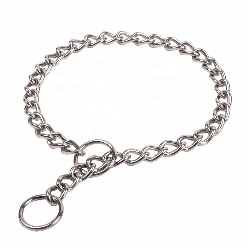 Manufacturer Wholesale Adjustable Silver Stainless Steel Personalized Modern Classic Simple Dog Collars