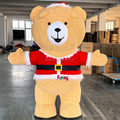 2/2.6/3 Meter Unisex Christmas Teddy Bears Mascot Costume Inflatable Anime-Themed Walking Plush for Holidays