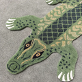 FMT Custom Die Cut Indoor Floor Rug Handmade Tufted Carpet with Abstract Pattern and Logo Design Customizable Letter Design