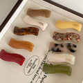 IVANHOE Wholesale of New Acetic Acid Candy Colored Small Size Sweet Girl Wave Shaped Hair Clip Duckbill Clip