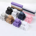 Pink/black/red Pull Out Drawer Jewelry Boxes Thick Paper Necklace Earring Packing Sliding Jewellery Box with Custom Logo