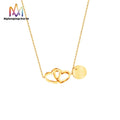 New Arrival Valentine'S Day Jewelry Gift Stainless Steel Initial Letter Pendant Necklace Charms Necklace Heart Pendant