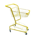 Metal Supermarket Double Layer Shopping Cart Grab Doll Clip Machine Pet Net Celebrity Snack Shop Yellow Orange Color Pink