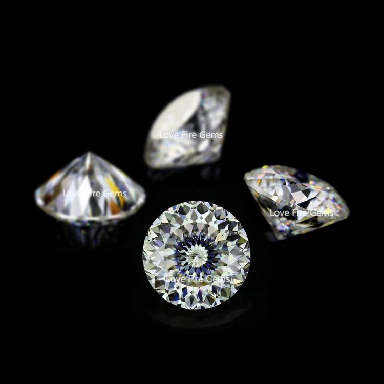 5mm Wholesale White Round Birds Nest Cut Moissanite Loose VVS GH Color Moissanite for Moissanite Ring