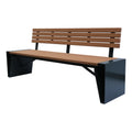 Outdoor Furniture Modern Classic Wood Plastic Composite Bench Seat Park Bench Chair Out Door Garden Seating Benches for Outside