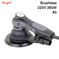 380W 220V Variable Speed Control Drywall Sander Electric Brushless Random Orbital Sander DIY 6-Inch Hook & Loop