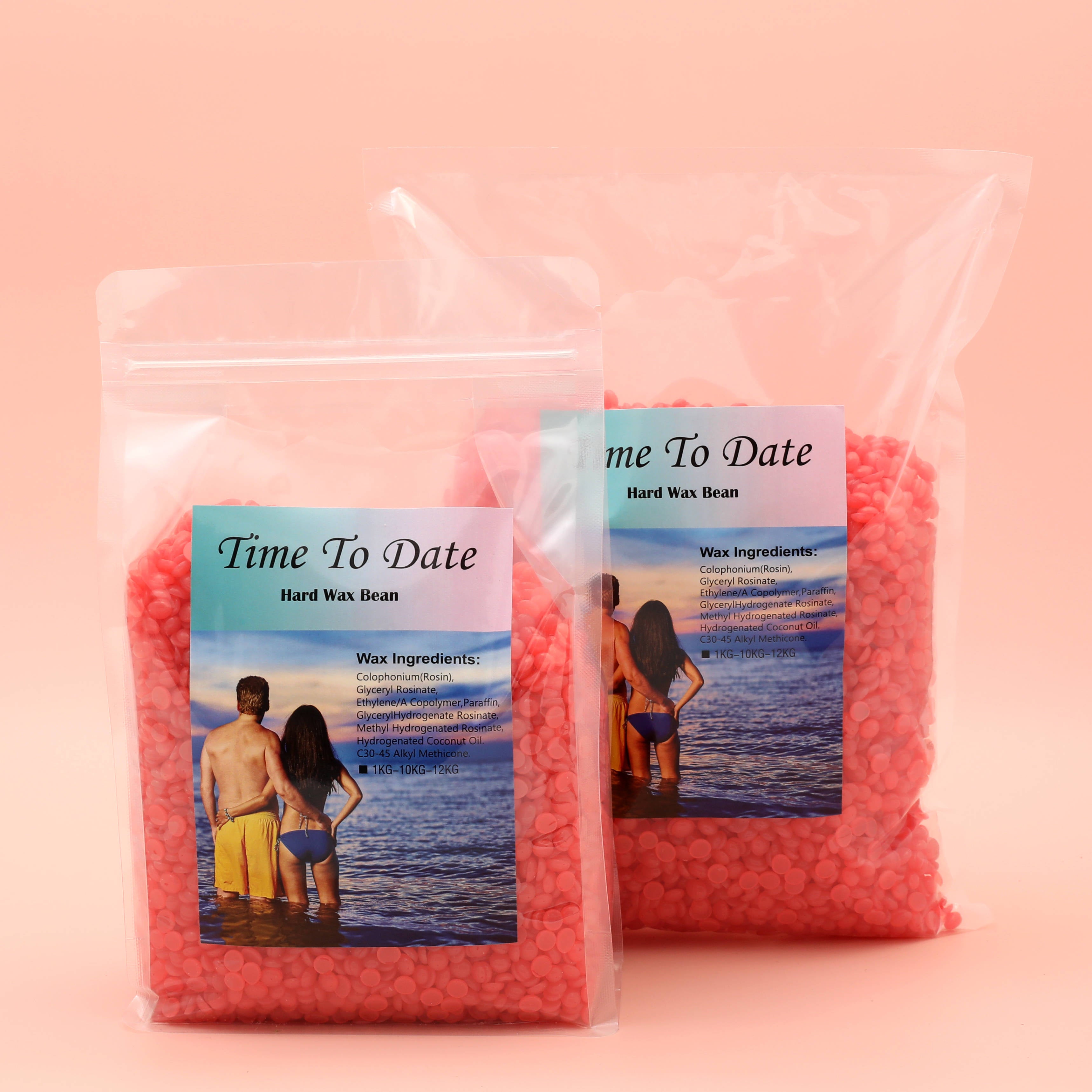 WaxNewK Factory Wholesale High Quality Body Hair Removal 1kg Strawberry Hot Wax Beans Red Depilatory Hard Wax Beans