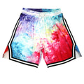 Custom Blank Mesh Basketball Shorts Elastic Waist Sublimation Printing Unisex Gym Shorts 5 Inch Inseam Sets 100% Polyester
