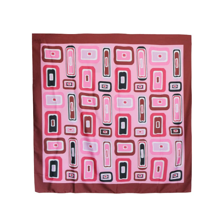Custom Silk Satin Headscarf Bandana Sublimation Printed Logo Anti Dust Bandana MegaBDM