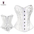 Women Lingerie Wedding Dress Slimming Bustier Outwear Body Shapewear White and Black See Through Corset