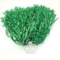Cheerleading Pom Poms with Baton Handle Kids Size Metallic Foil Hand Flowers Cheerleader Pompoms for Sports Party S