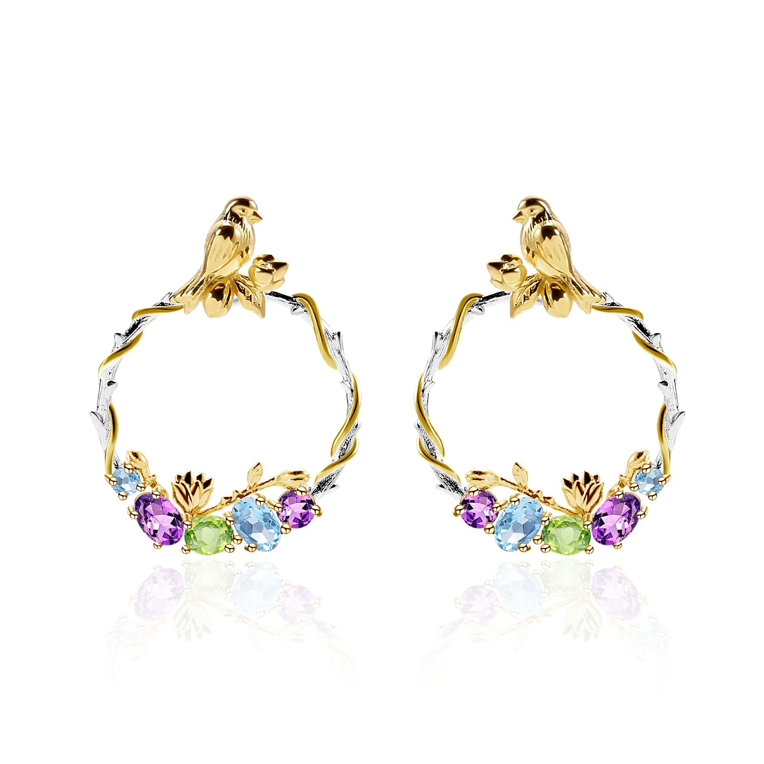 Abiding Shield 3 Years Long Lasting Top Fashion Wedding Sterling Trendy Stylish Stone Solid Ornament Large Silver Earring