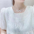 Wholesale 925 Sterling Silver Choker Necklace Freshwater Baroque Pearl Gold Plating Romantic Fashion Jewelry for Weddings Gifts