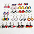 Manufacturer Personalized Ladies Dangling Earrings Customize Crystal Glass Earrings  Girls Hook Drop Stud Earrings for Women