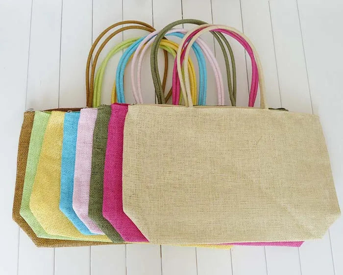 Fashion Women Handbag Summer Beach Bag Woven Handmade Knitted Straw Shoulder Bag