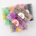 Hot Selling High Elasticity Hair Ties 300pcs/Box in Sweet Styles Colorful Rubber Bands Children Daily Hair Accessories No Damage