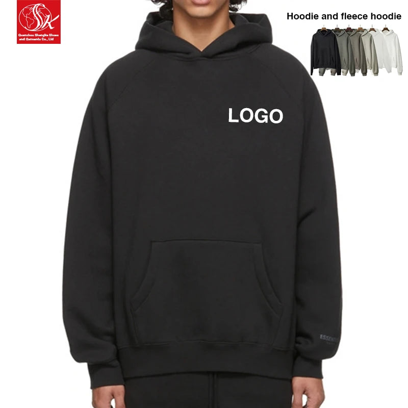 SK 380G Men's Luxury Oversized Pulpit Hoodie Heavyweight French Terry Unisex Winter Streetwear Custom Logo and Hip Hop Print