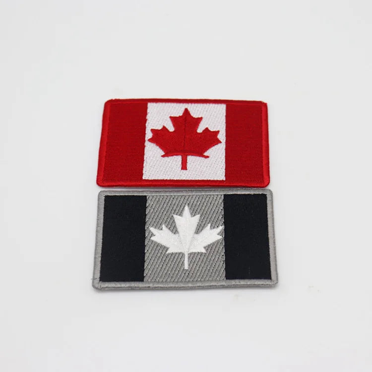 Customizable 3D Embroidered Square Star Badge Iron Leather Magnet Material