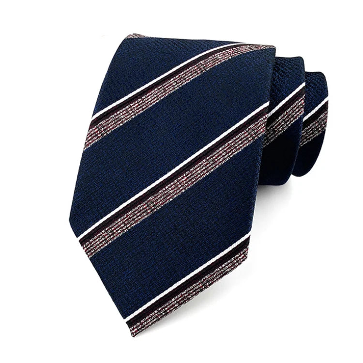 Classic Stripe Ties Men Custom Logo Fashion Neck Ties for Men Italian Wedding Necktie Party Xadrez Gravatas Estampadas