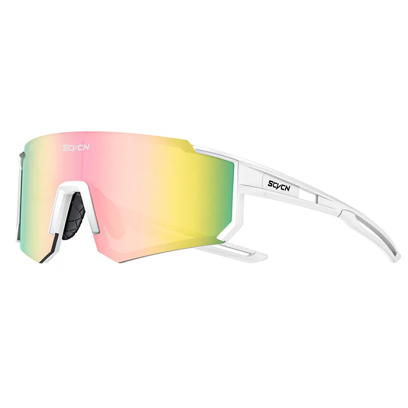 Custom Logo Sports Sunglasses for Men PC Windproof Baseball Running Bike Cycling Goggles UV400 Polarized Lenses Sun Protection