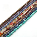 4 6 8 10 12mm Natural Stone Frosted Beads Matte Frosted Amethyst Tiger Eye Loose Beads Semi-Finished Gemstone Diy Accessories