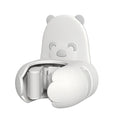 Mini Bear Shape Mop and Broom Holder No Drill Wall Mount Silicone Hanger for Cleaning Tools Home Use
