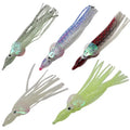 Sea Fishing Rolling Lure Soft Plastic Using Octopus Skirts Glow Luminous Squids Skirts Fishing Lure Squid Lure