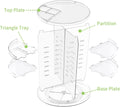 360Â° Spinning Makeup Organizer - Transparent Cosmetic Shelf for Countertop